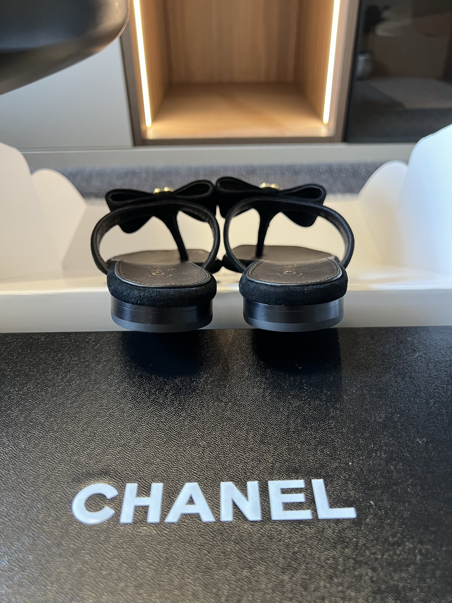 wsxc1783693005858_8 Chane*26ss Summer New Model Square-Toed Bow Floral Sandal - 图片 11
