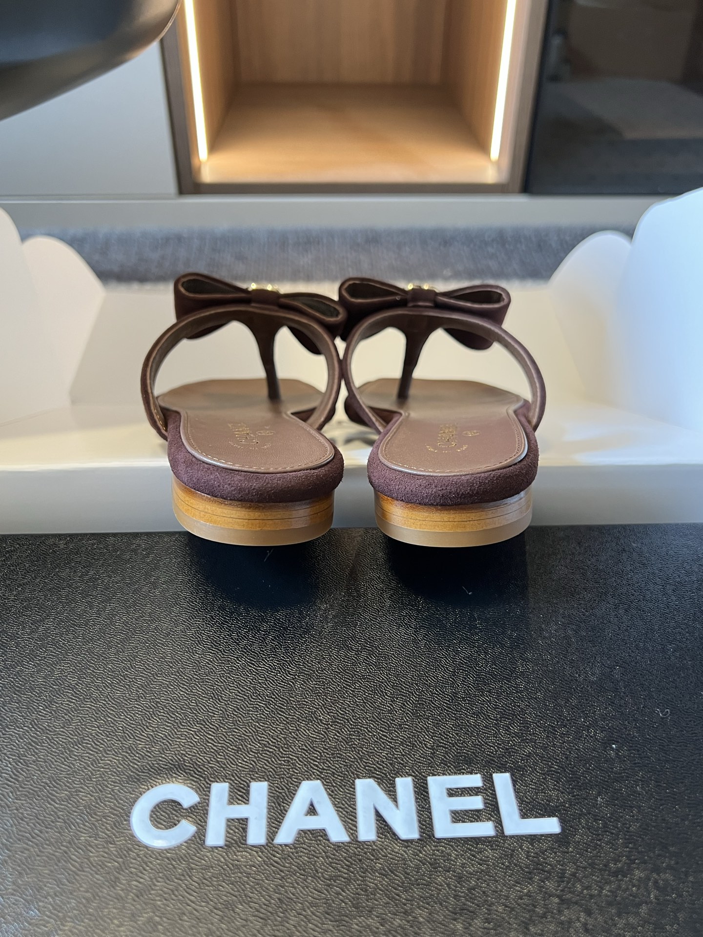 wsxc1783693006922_8 Chane*26ss Summer New Model Square-Toed Bow Floral Sandal - 图片 2