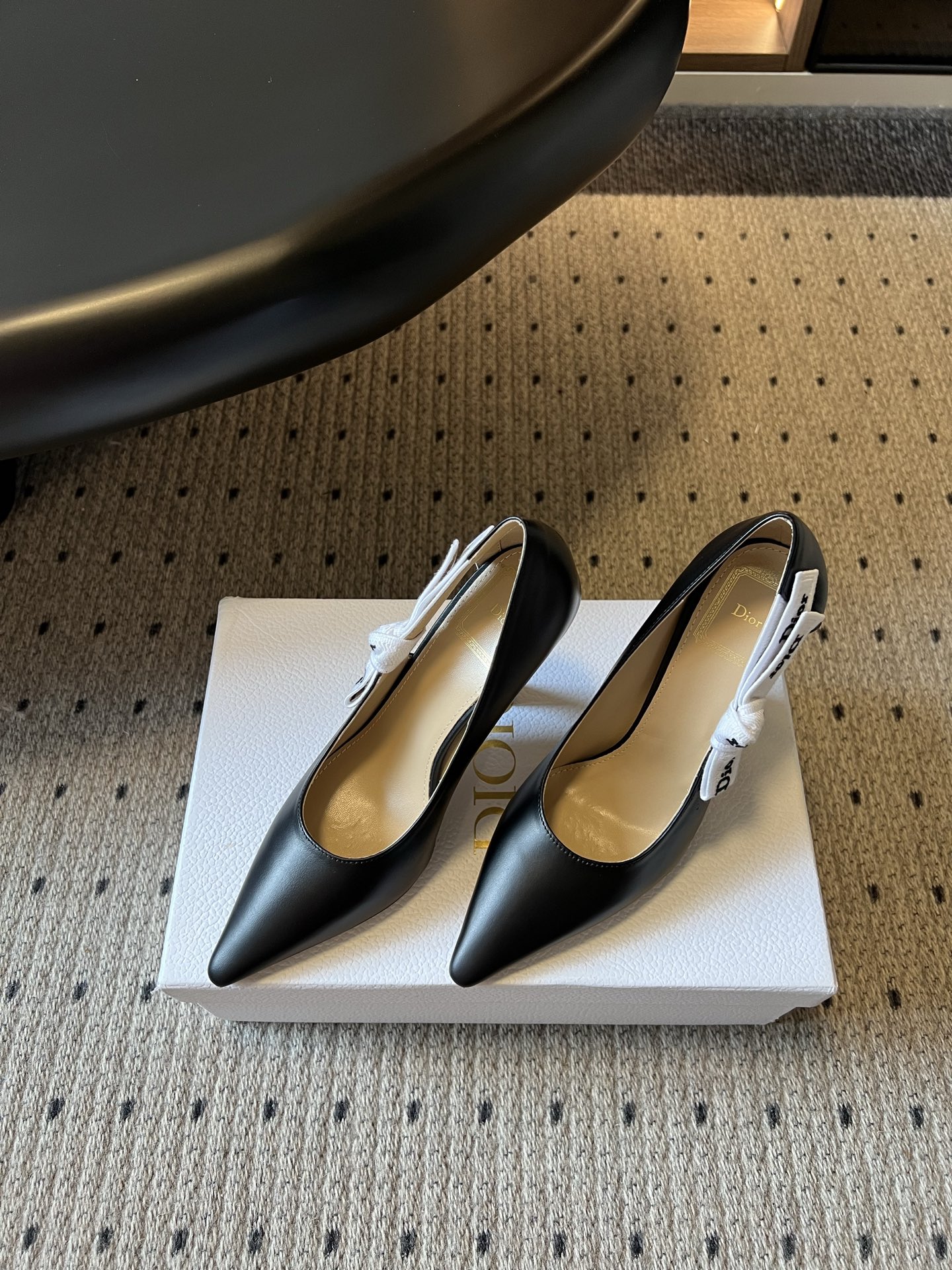 wsxc1783703456501_1 Dio*26ss Summer New Model Pointed Toe Bow Ribbon Strappy High Heels - 图片 27