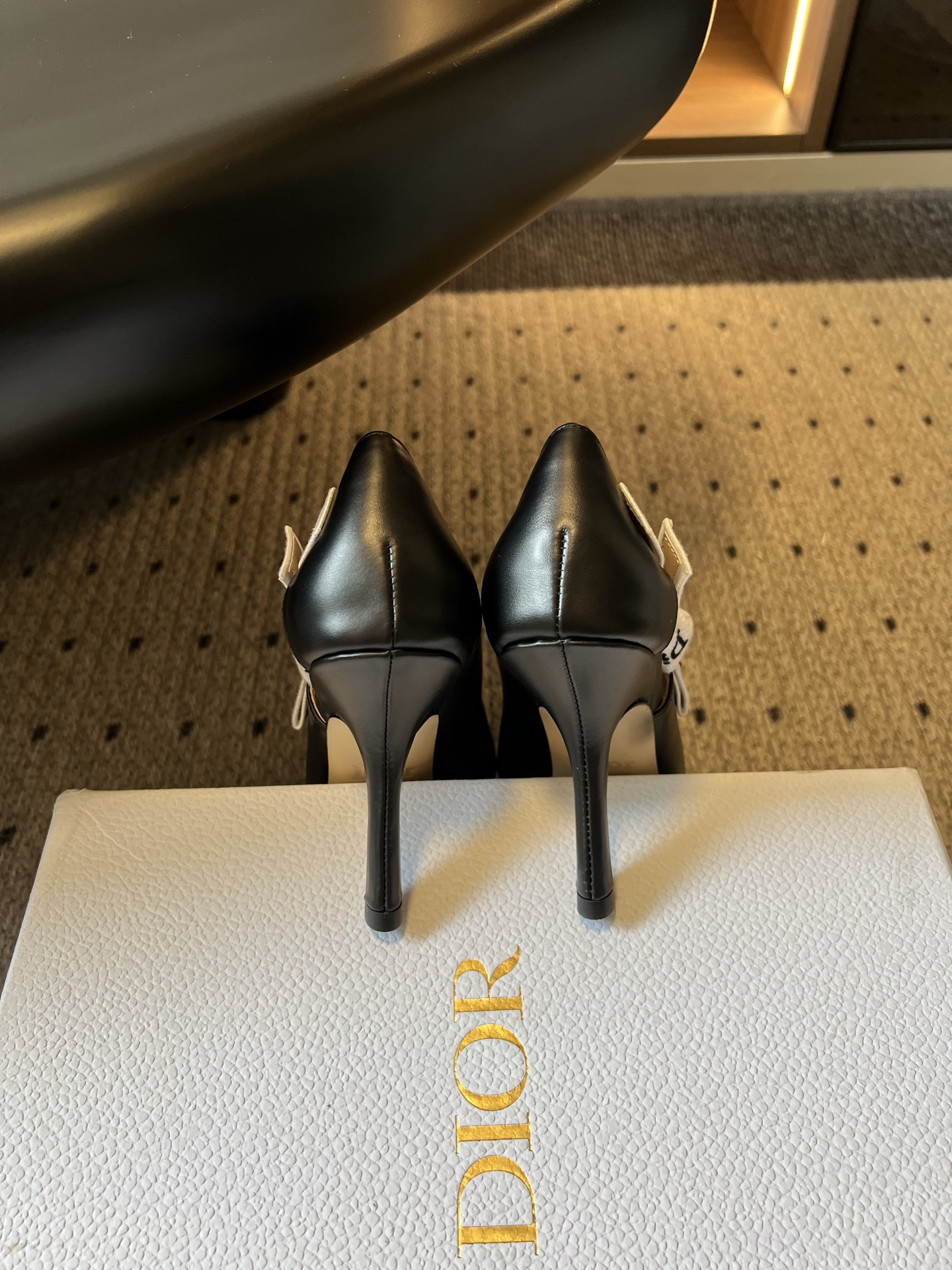 wsxc1783703456501_8 Dio*26ss Summer New Model Pointed Toe Bow Ribbon Strappy High Heels - 图片 20