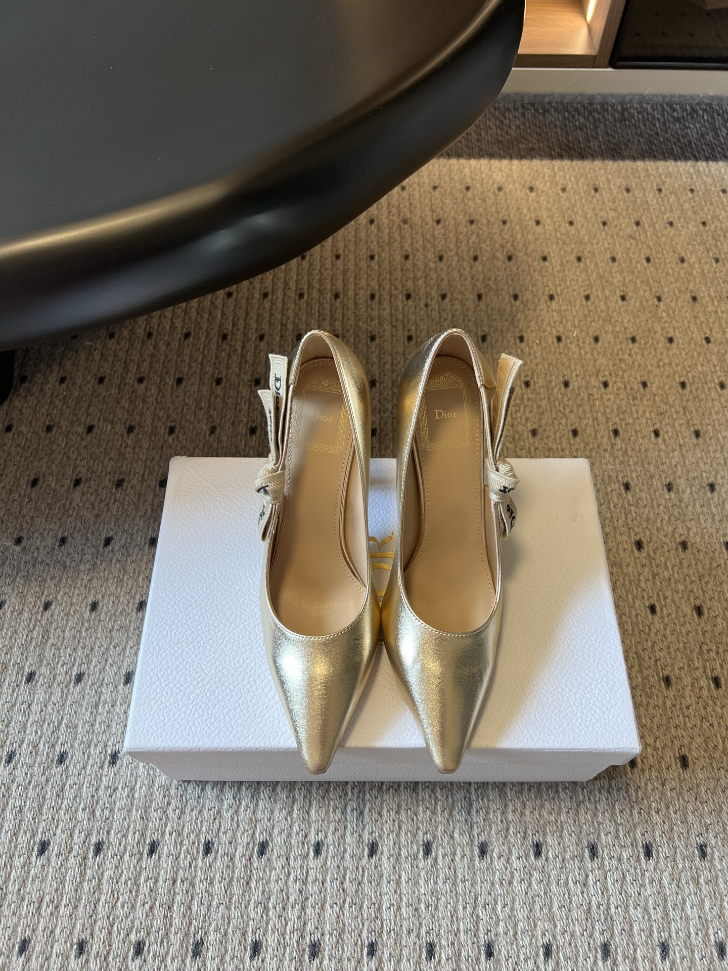 wsxc1783703457647_0 Dio*26ss Summer New Model Pointed Toe Bow Ribbon Strappy High Heels - 图片 19