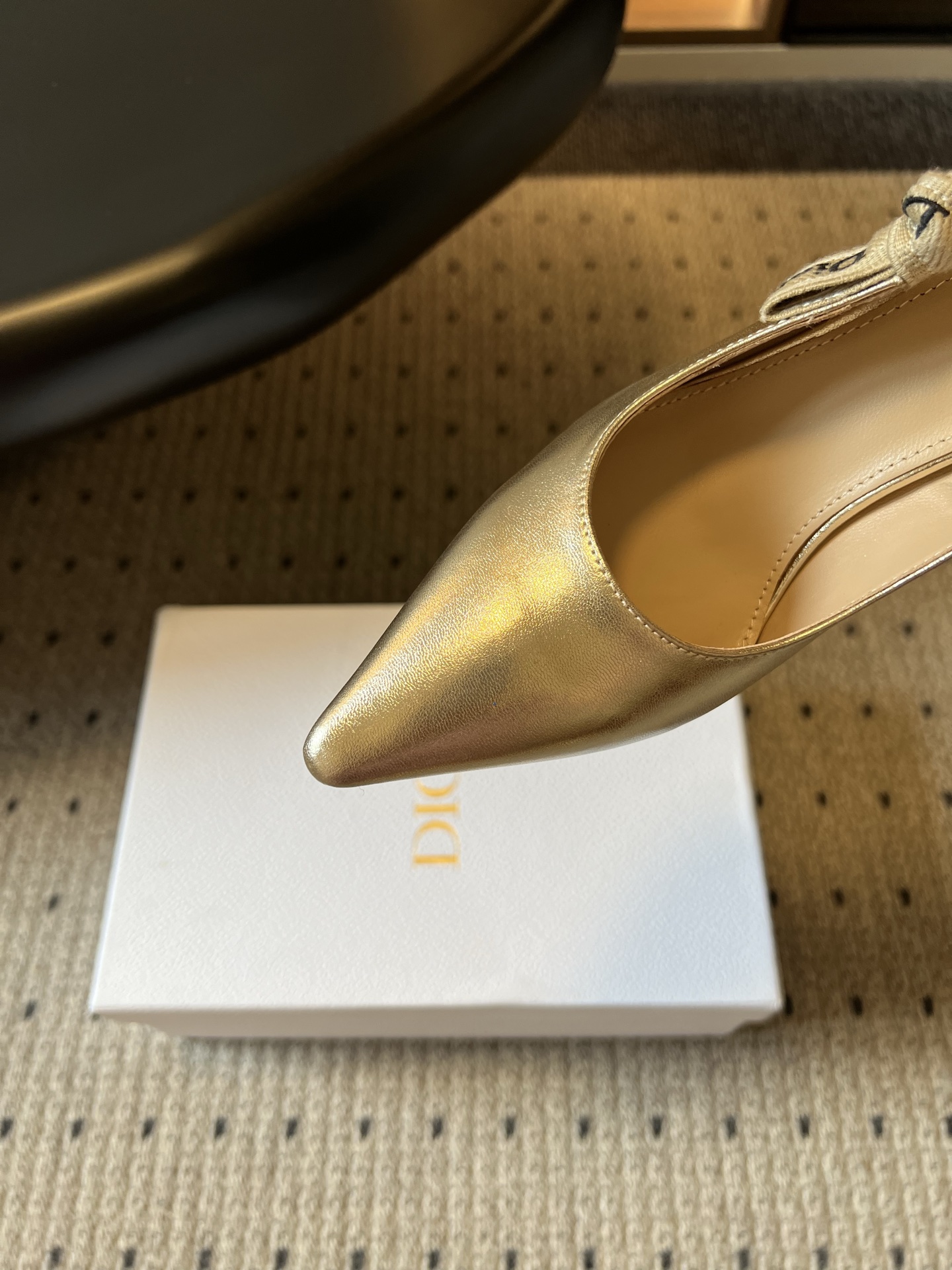 wsxc1783703457647_6 Dio*26ss Summer New Model Pointed Toe Bow Ribbon Strappy High Heels - 图片 13