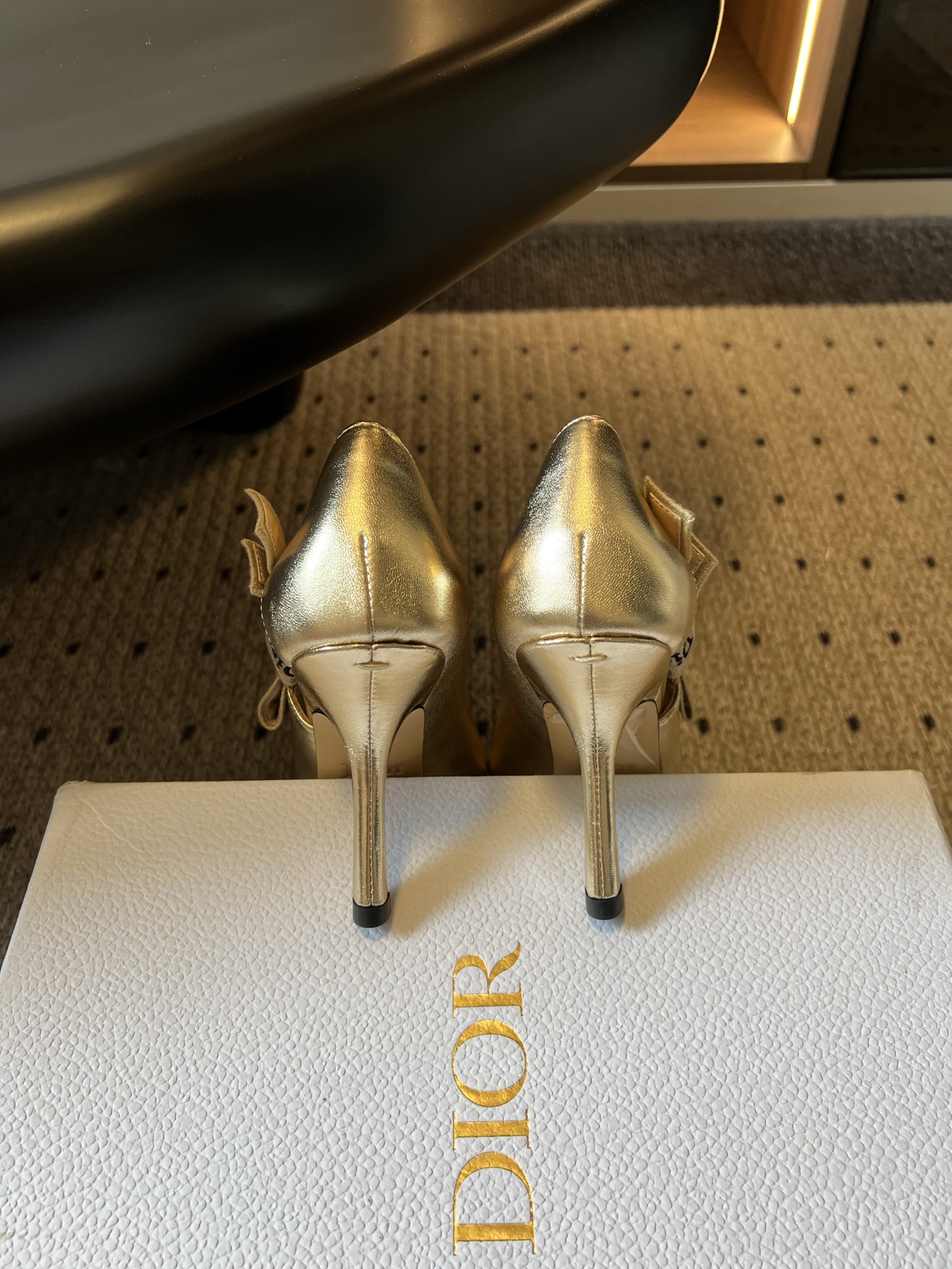 wsxc1783703457647_8 Dio*26ss Summer New Model Pointed Toe Bow Ribbon Strappy High Heels - 图片 11