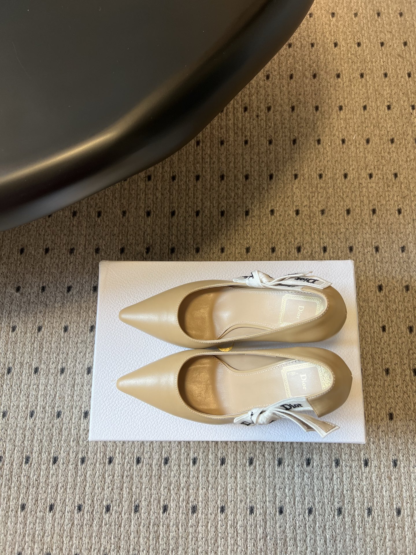 wsxc1783703459317_4 Dio*26ss Summer New Model Pointed Toe Bow Ribbon Strappy High Heels - 图片 7