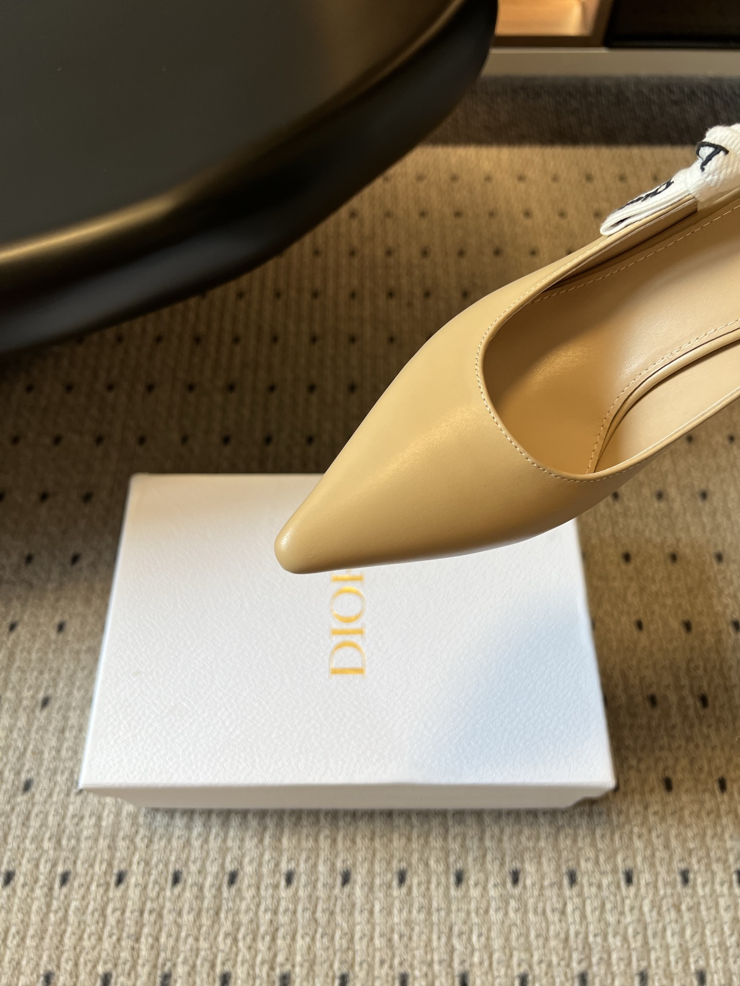 wsxc1783703459317_5 Dio*26ss Summer New Model Pointed Toe Bow Ribbon Strappy High Heels - 图片 6