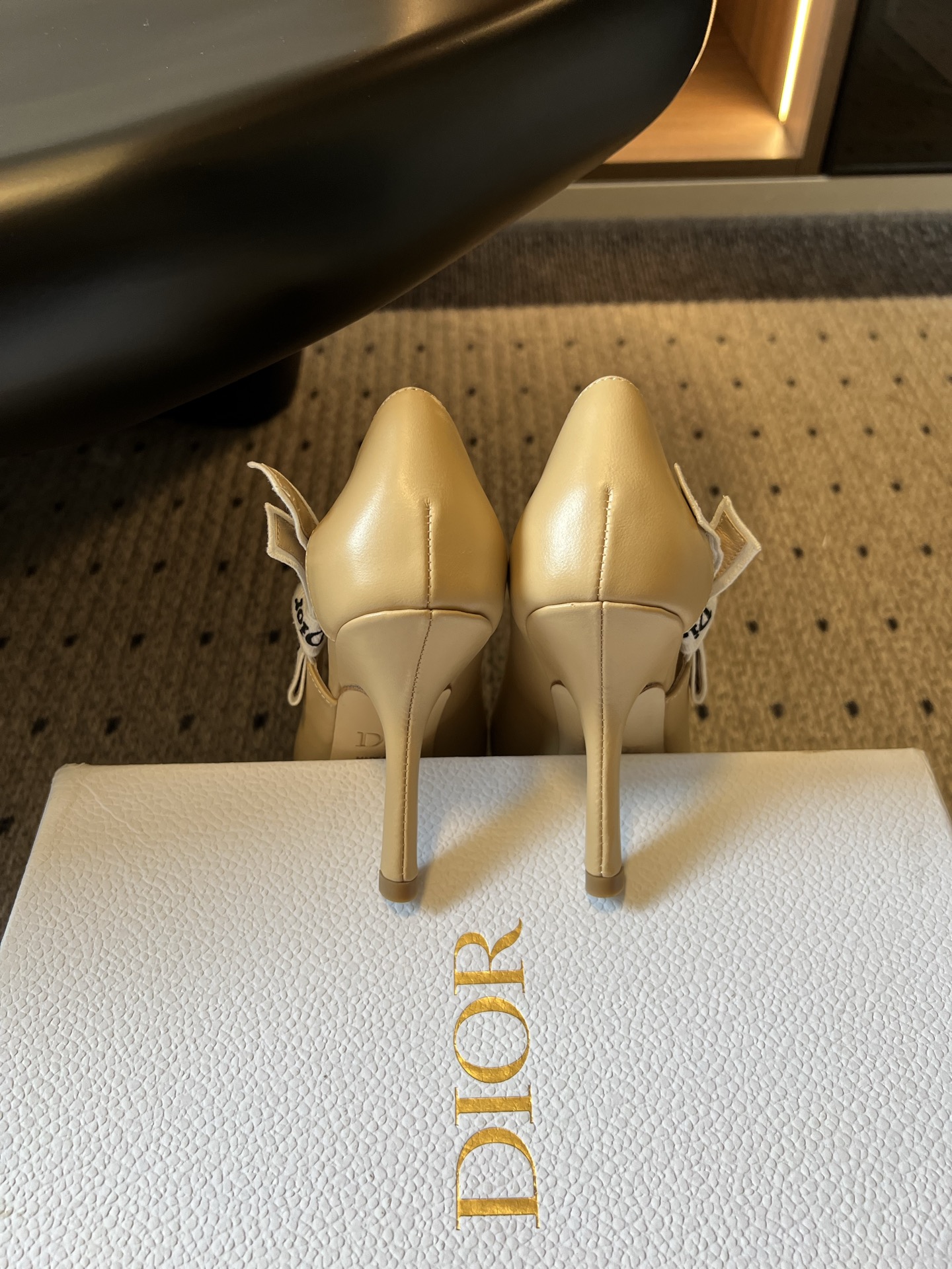 wsxc1783703459317_8 Dio*26ss Summer New Model Pointed Toe Bow Ribbon Strappy High Heels - 图片 3