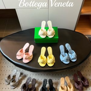 Bottega Venet*BV Summer New Collection: Knot-Tied One-Shoe High Heeled Sandals