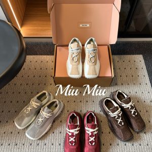 Miu Mi*26ss Summer New Collection Patchwork De-Training Sneakers