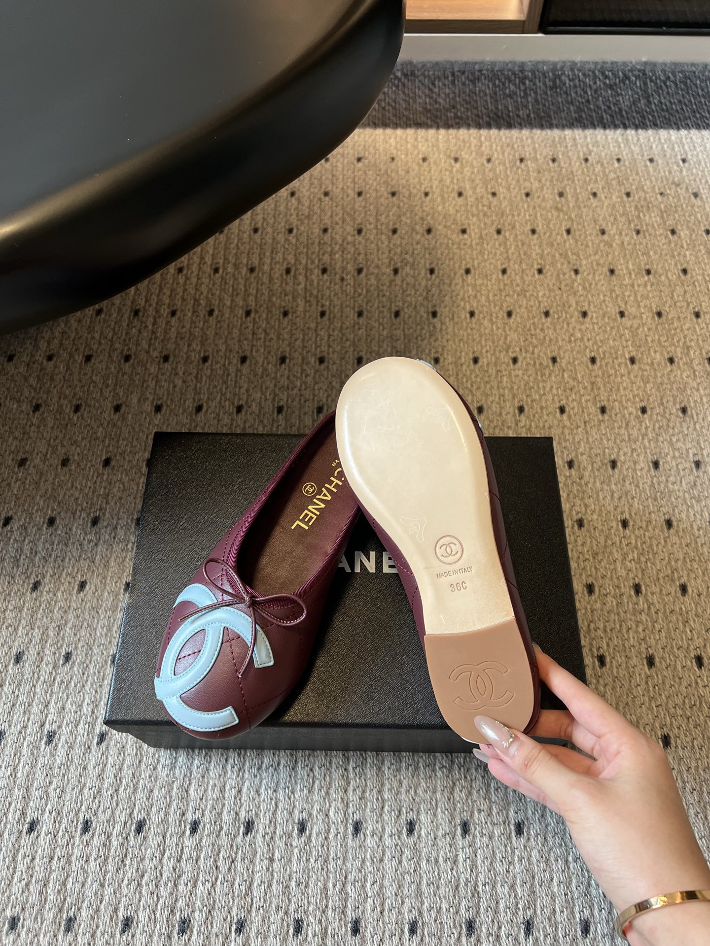 wsxc1783704499040_2 Chane*26ss Summer New Collection Double C-shaped Headband Slip-on Sandals - 图片 8