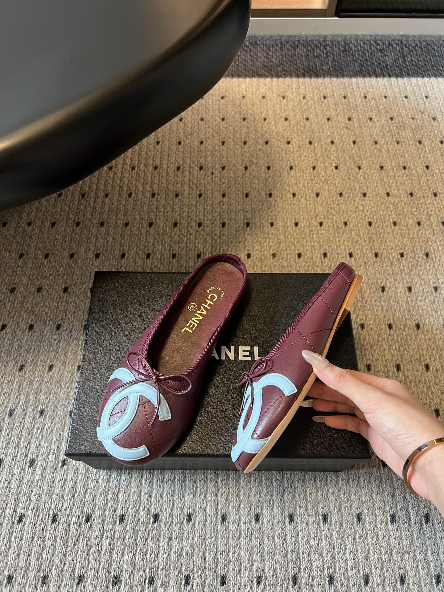 wsxc1783704499040_3 Chane*26ss Summer New Collection Double C-shaped Headband Slip-on Sandals - 图片 7