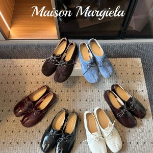 Maison Margiel*26ss Summer New Collection – Split Toe Lace-Up Loafers