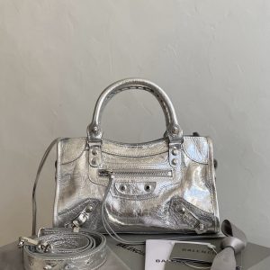 ba1enciaga le city xs silver