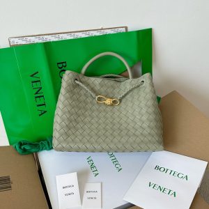 bv andiamo Eight-Bolt Closure Briefcase, Medium, Stone Green.