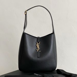 ys1 hobo bag, cross-body bag, black and gold.