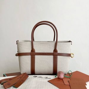 LP Their Plain Ghiera Shopper Canvas Tote Small Size