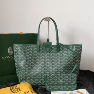 G0yard Dog Teeth Tote Shopping Bag, Medium, Green