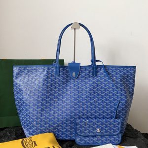 g0yard Dog Teeth Tote Shopping Bag, Large, Sky Blue.