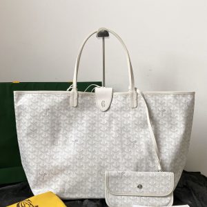 g0yard Dog Teeth Tote Shopping Bag, Large, White