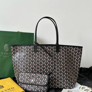 G0yard Vintage Tote Bag – Black/Pink – Medium Size