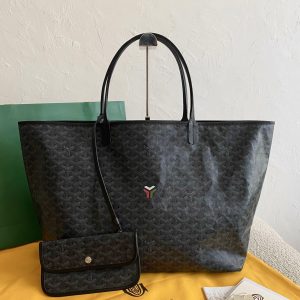 g0yard Jet Black Limited Edition Black Collection Tote Large
