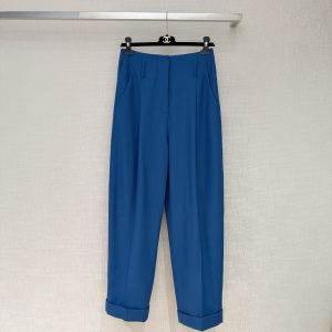 Chane*26 Spring Debut Collection: Retro Blue High-Waisted Bell-Bottom Pants