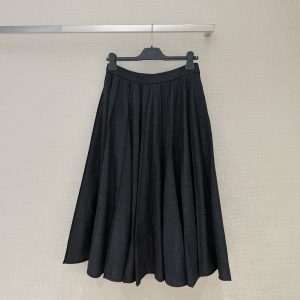 Dio*26 New Silk-Fleece Plaid Midi Skirt