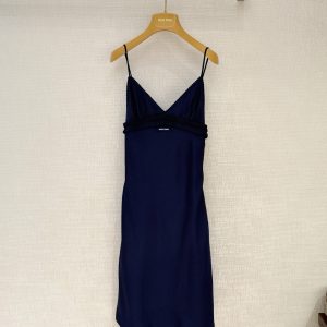 MiuMi*26 Spring/Summer New Collection: Deep Blue Strapless Dress