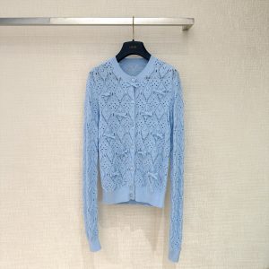 Dio*26 Spring New Collection | 100% Cotton Lace-Embellished Bow Cardigan