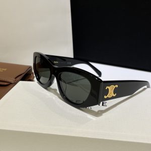 Celin* acetate sunglasses.