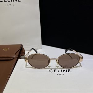 Celin* Retro Metal Sunglasses
